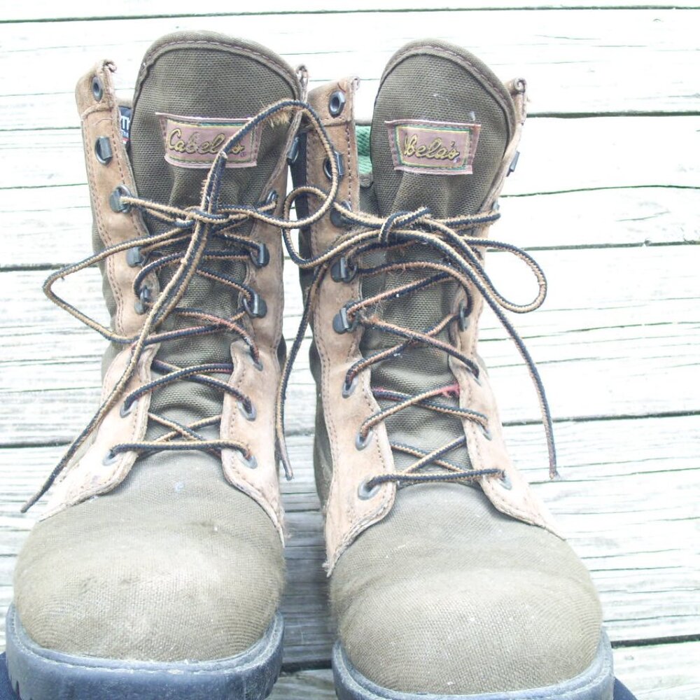 Cabela's Thinsulate Goretex Waterproof Lace up Hunting Hiking Boots W 9 M 7.5 - Picture 3 of 9